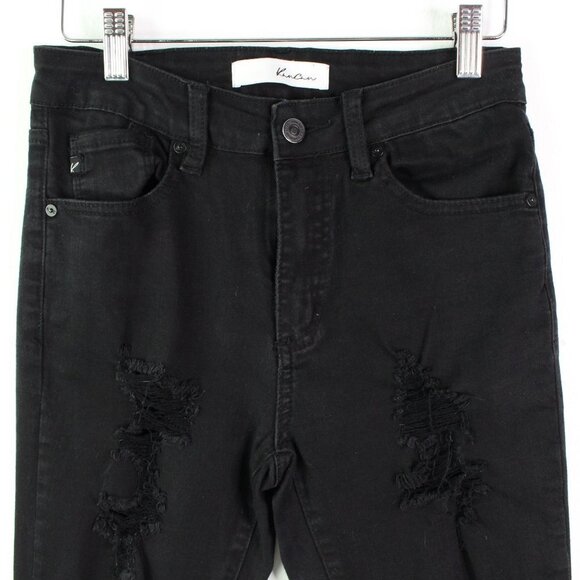 Kancan Distressed Skinny Jeans Black 26‎ - Picture 2 of 7